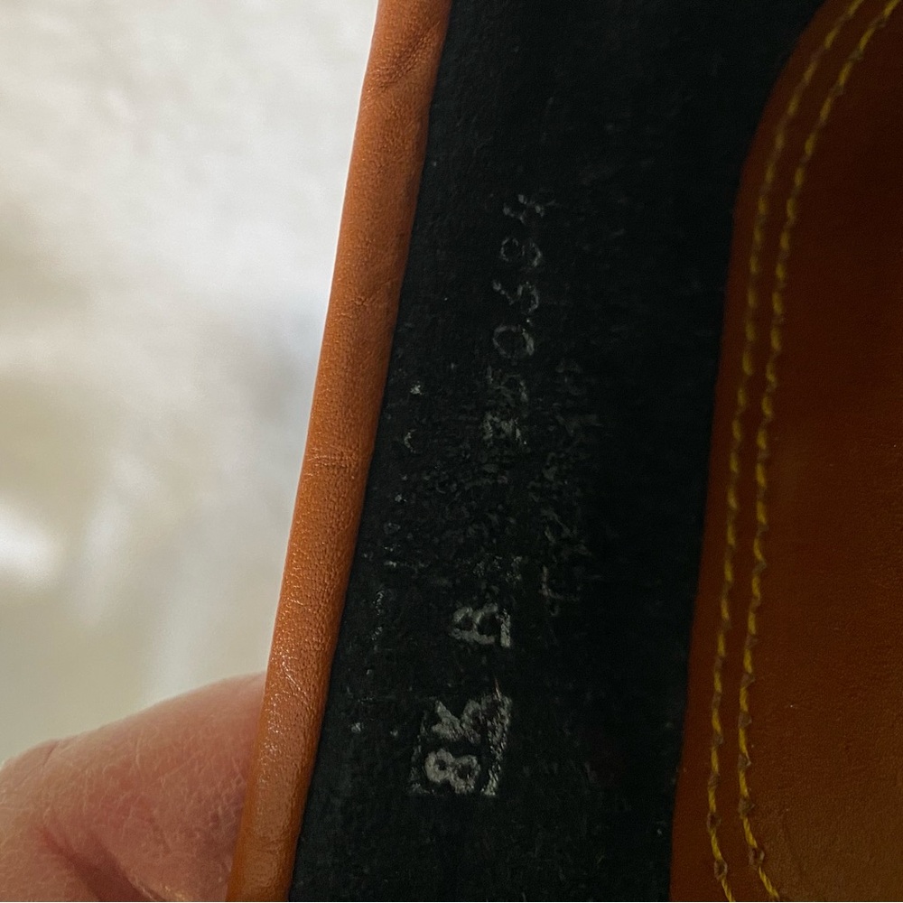 Dooney and Bourke Navy and Tan Pebbled Loafers 8.5 Two Tone Driving Moc Flats - Picture 7 of 8